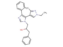 1-[5-(1-ethyl-3-methyl-1H-pyrazol-4-yl)-4-phenyl-1H-imidazol-1-yl]-3-phenylpropan-2-ol