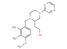 2-[1-(4-methoxy-2,3-dimethylbenzyl)-4-(2-pyrazinyl)-2-piperazinyl]ethanol