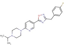 1-{5-[3-(4-fluorobenzyl)-1,2,4-oxadiazol-5-yl]-2-pyridinyl}-4-isopropylpiperazine