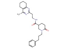 N-[2-(4-methyl-5,6,7,8-tetrahydro-2-quinazolinyl)ethyl]-6-oxo-1-(3-phenylpropyl)-3-piperidinecarboxamide