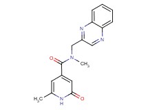 N,6-dimethyl-2-oxo-N-(quinoxalin-2-ylmethyl)-1,2-dihydropyridine-4-carboxamide