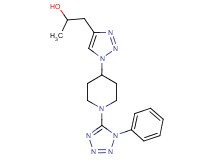 1-{1-[1-(1-phenyl-1H-tetrazol-5-yl)-4-piperidinyl]-1H-1,2,3-triazol-4-yl}-2-propanol