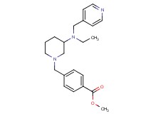 methyl 4-({3-[ethyl(4-pyridinylmethyl)amino]-1-piperidinyl}methyl)benzoate
