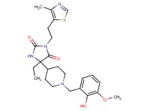 5-ethyl-5-[1-(2-hydroxy-3-methoxybenzyl)-4-piperidinyl]-3-[2-(4-methyl-1,3-thiazol-5-yl)ethyl]-2,4-imidazolidinedione