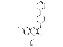 1-allyl-6-methyl-3-[(4-phenyl-1-piperazinyl)methyl]-2(1H)-quinolinone