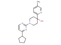 1-(4-cyclopentylpyrimidin-2-yl)-4-(5-methylpyridin-2-yl)piperidin-4-ol