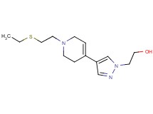 2-(4-{1-[2-(ethylthio)ethyl]-1,2,3,6-tetrahydropyridin-4-yl}-1H-pyrazol-1-yl)ethanol
