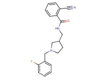 2-cyano-N-{[1-(2-fluorobenzyl)pyrrolidin-3-yl]methyl}benzamide