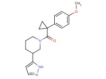 1-{[1-(4-methoxyphenyl)cyclopropyl]carbonyl}-3-(1H-pyrazol-5-yl)piperidine