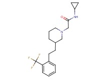 N-cyclopropyl-2-(3-{2-[2-(trifluoromethyl)phenyl]ethyl}-1-piperidinyl)acetamide