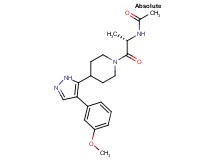 N-((1S)-2-{4-[4-(3-methoxyphenyl)-1H-pyrazol-5-yl]piperidin-1-yl}-1-methyl-2-oxoethyl)acetamide