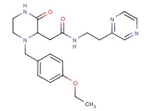 2-[1-(4-ethoxybenzyl)-3-oxo-2-piperazinyl]-N-[2-(2-pyrazinyl)ethyl]acetamide