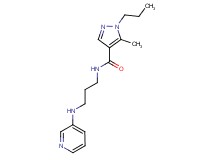 5-methyl-1-propyl-N-[3-(3-pyridinylamino)propyl]-1H-pyrazole-4-carboxamide