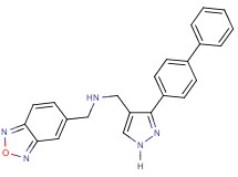 (2,1,3-benzoxadiazol-5-ylmethyl){[3-(4-biphenylyl)-1H-pyrazol-4-yl]methyl}amine