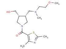 ((3R*,4R*)-1-[(2,4-dimethyl-1,3-thiazol-5-yl)carbonyl]-4-{[(2-methoxyethyl)(methyl)amino]methyl}-3-pyrrolidinyl)methanol