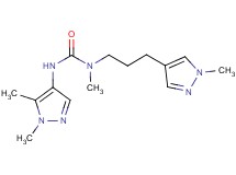 N'-(1,5-dimethyl-1H-pyrazol-4-yl)-N-methyl-N-[3-(1-methyl-1H-pyrazol-4-yl)propyl]urea