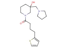 3-(pyrrolidin-1-ylmethyl)-1-[4-(2-thienyl)butanoyl]piperidin-3-ol