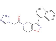 3-(1-naphthyl)-5-(1H-tetrazol-1-ylacetyl)-4,5,6,7-tetrahydroisoxazolo[4,5-c]pyridine