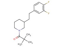 3-[2-(3,4-difluorophenyl)ethyl]-1-(2,2-dimethylpropanoyl)piperidine