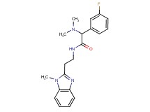2-(dimethylamino)-2-(3-fluorophenyl)-N-[2-(1-methyl-1H-benzimidazol-2-yl)ethyl]acetamide