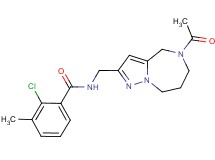 N-[(5-acetyl-5,6,7,8-tetrahydro-4H-pyrazolo[1,5-a][1,4]diazepin-2-yl)methyl]-2-chloro-3-methylbenzamide
