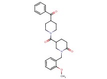 5-[(4-benzoyl-1-piperidinyl)carbonyl]-1-(2-methoxybenzyl)-2-piperidinone
