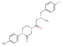 4-[N-(4-fluorobenzyl)-N-methylglycyl]-1-(4-methylphenyl)-2-piperazinone