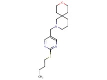 2-{[2-(butylthio)pyrimidin-5-yl]methyl}-9-oxa-2-azaspiro[5.5]undecane