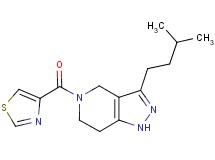 3-(3-methylbutyl)-5-(1,3-thiazol-4-ylcarbonyl)-4,5,6,7-tetrahydro-1H-pyrazolo[4,3-c]pyridine