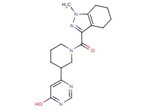 6-{1-[(1-methyl-4,5,6,7-tetrahydro-1H-indazol-3-yl)carbonyl]piperidin-3-yl}pyrimidin-4-ol
