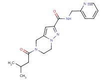 5-(3-methylbutanoyl)-N-(pyridin-2-ylmethyl)-4,5,6,7-tetrahydropyrazolo[1,5-a]pyrazine-2-carboxamide