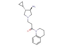rel-(3R,4S)-4-cyclopropyl-1-[3-(3,4-dihydro-1(2H)-quinolinyl)-3-oxopropyl]-3-pyrrolidinamine dihydrochloride