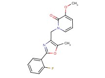 1-{[2-(2-fluorophenyl)-5-methyl-1,3-oxazol-4-yl]methyl}-3-methoxypyridin-2(1H)-one