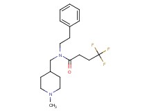 4,4,4-trifluoro-N-[(1-methyl-4-piperidinyl)methyl]-N-(2-phenylethyl)butanamide