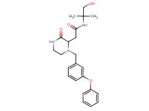 N-(2-hydroxy-1,1-dimethylethyl)-2-[3-oxo-1-(3-phenoxybenzyl)-2-piperazinyl]acetamide