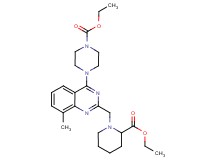 ethyl 4-(2-{[2-(ethoxycarbonyl)-1-piperidinyl]methyl}-8-methyl-4-quinazolinyl)-1-piperazinecarboxylate