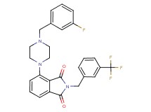 4-[4-(3-fluorobenzyl)-1-piperazinyl]-2-[3-(trifluoromethyl)benzyl]-1H-isoindole-1,3(2H)-dione