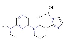 6-[3-(1-isopropyl-1H-imidazol-2-yl)-1-piperidinyl]-N,N-dimethyl-2-pyrazinamine