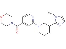 4-{2-[3-(1-methyl-1H-imidazol-2-yl)piperidin-1-yl]isonicotinoyl}morpholine