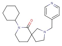 7-cyclohexyl-2-(pyridin-4-ylmethyl)-2,7-diazaspiro[4.5]decan-6-one