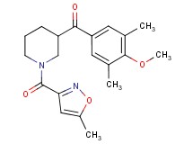 (4-methoxy-3,5-dimethylphenyl){1-[(5-methyl-3-isoxazolyl)carbonyl]-3-piperidinyl}methanone