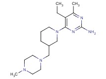 5-ethyl-4-methyl-6-{3-[(4-methylpiperazin-1-yl)methyl]piperidin-1-yl}pyrimidin-2-amine