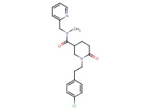 1-[2-(4-chlorophenyl)ethyl]-N-methyl-6-oxo-N-(2-pyridinylmethyl)-3-piperidinecarboxamide
