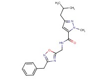 N-[(3-benzyl-1,2,4-oxadiazol-5-yl)methyl]-3-isobutyl-1-methyl-1H-pyrazole-5-carboxamide