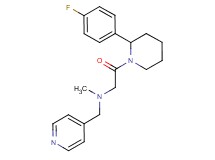 2-[2-(4-fluorophenyl)-1-piperidinyl]-N-methyl-2-oxo-N-(4-pyridinylmethyl)ethanamine