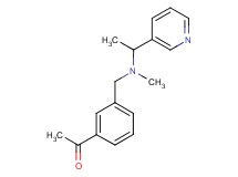 1-(3-{[methyl(1-pyridin-3-ylethyl)amino]methyl}phenyl)ethanone