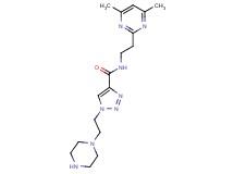 N-[2-(4,6-dimethylpyrimidin-2-yl)ethyl]-1-(2-piperazin-1-ylethyl)-1H-1,2,3-triazole-4-carboxamide