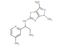1,3-dimethyl-N-[1-(4-methylpyridin-2-yl)propyl]-1H-pyrazolo[3,4-d][1,3]thiazol-5-amine