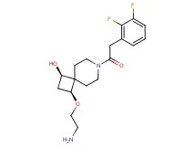 rel-(1R,3S)-3-(2-aminoethoxy)-7-[(2,3-difluorophenyl)acetyl]-7-azaspiro[3.5]nonan-1-ol hydrochloride