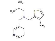 2-methyl-N-[(3-methyl-2-thienyl)methyl]-N-(pyridin-3-ylmethyl)propan-1-amine